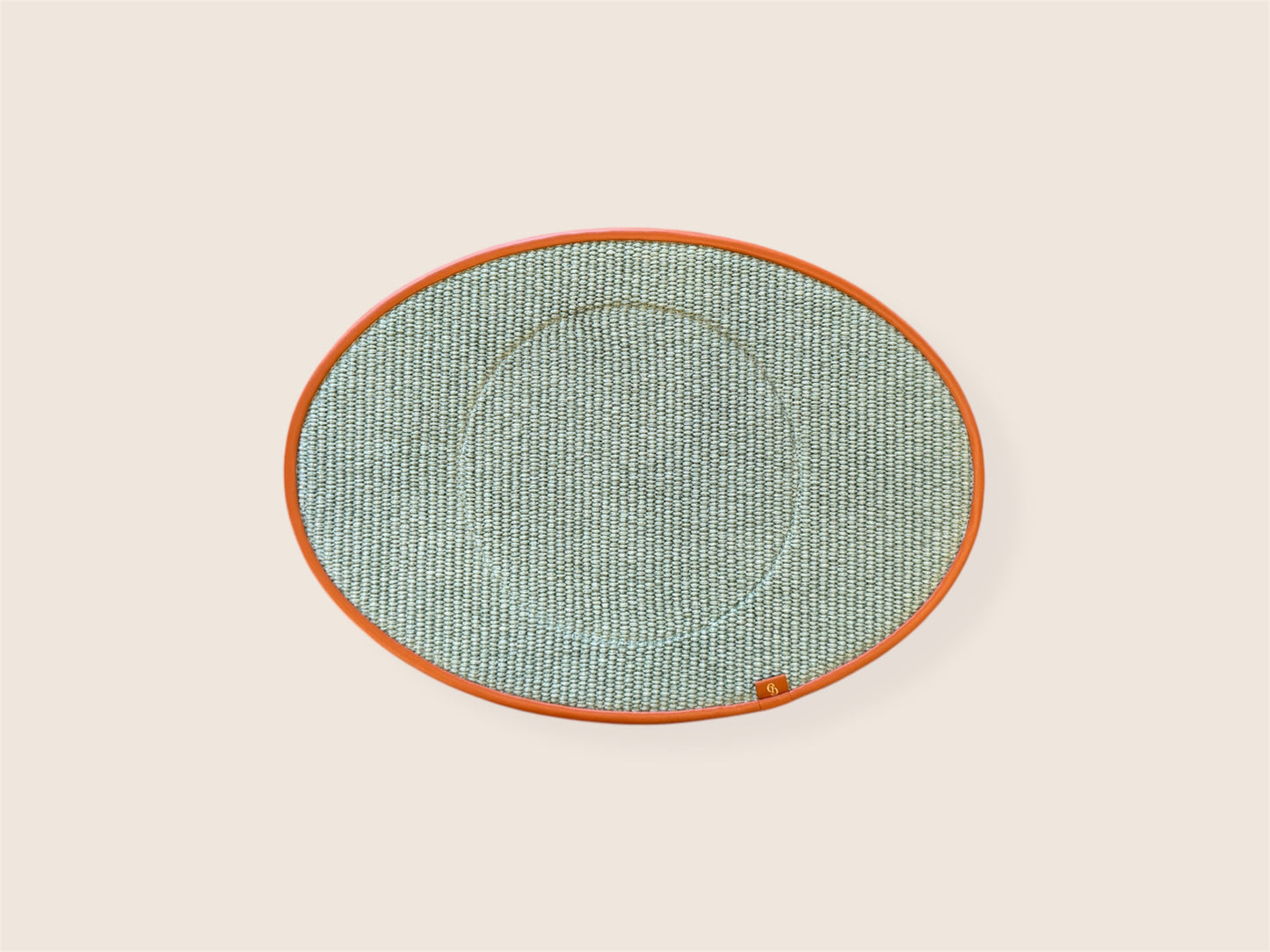 HANDWOVEN OVAL PLACEMAT IN NATURAL RAFFIA - SELENE