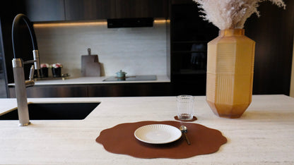 INDIVIDUAL DE MESA OVAL ONDULADO