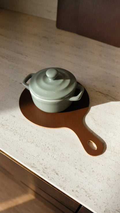 CONJUNTO ESSENCIAIS DE PROTEÇÃO - BASE DE QUENTES REDONDA + BASE DE COPO